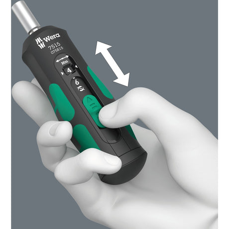 Wera 7515 Kraftform wkrętak dynamometryczny z bezpiecznym momentem obrotowym (czarno-zielony, 2-6 nm)