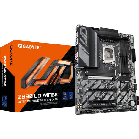 Płyta główna Gigabyte Z890 UD WiFi 6E z gniazdem 1851 (RAID, 2,5 GB LAN, WiFi 6E, BT, dźwięk, ATX)