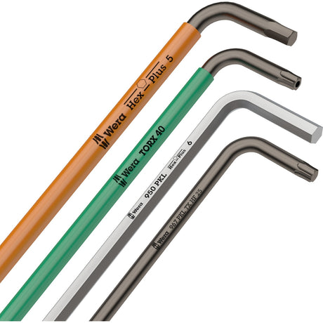 Zestaw kluczy imbusowych Wera 950 9 hex-plus 1 (chromowany, 9-częściowy, 1,5 mm do 10 mm)