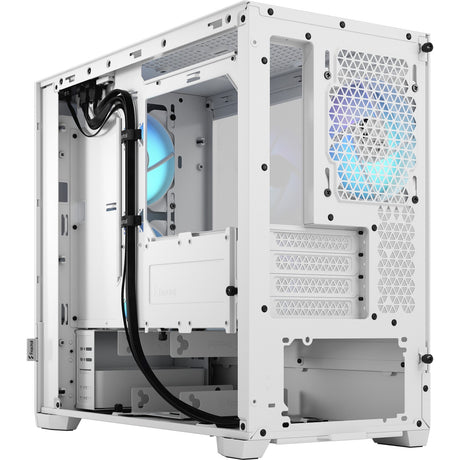 Fractal design pop mini air rgb obudowa midi tower (biała | 2x usb-a | rgb | okno)