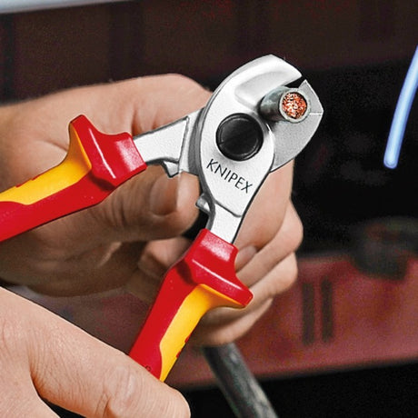 Przecinarka do kabli Knipex 95 16 165 vde - profesjonalne i mocne narzędzie do cięcia