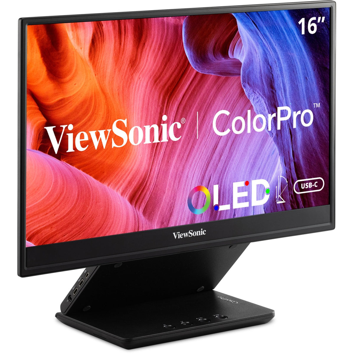 Monitor Viewsonic vp16-oled 16 (czarny (matowy), 1x micro HDMI, USB-C, dźwięk)