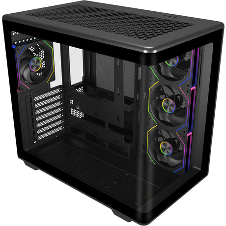 Obudowa Cooler Master Elite 600 ARGB Midi Tower (czarna | 2x USB-A | 1x USB-C | RGB | szkło hartowane)