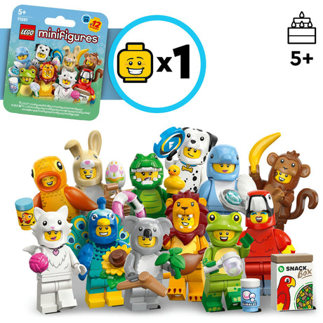 Minifigurki Lego - seria 28: zabawka do budowania kostiumów zwierząt (71051)