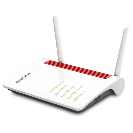 Fritz! router międzynarodowy box 6850 4g edycja (biały czerwony, mesh Wi-Fi, 4g 3g)