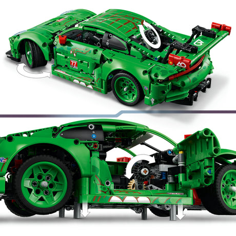 Lego technic 42224 porsche 911 gt3 r rexy ao samochód wyścigowy