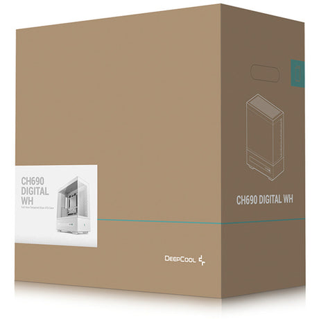 Obudowa cyfrowa midi tower Deepcool ch690 (biała | 2x USB-A | 1x USB-C | szkło hartowane)