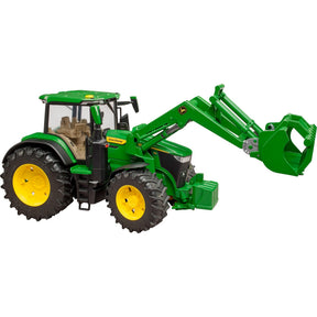 Bruder John Deere 7R 350 z modelem pojazdu z ładowaczem czołowym (03151)