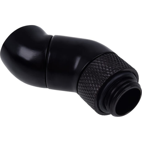 Adapter kątowy Alphacool eiszapfen z podwójnym przyłączem 45 stopni (czarny)