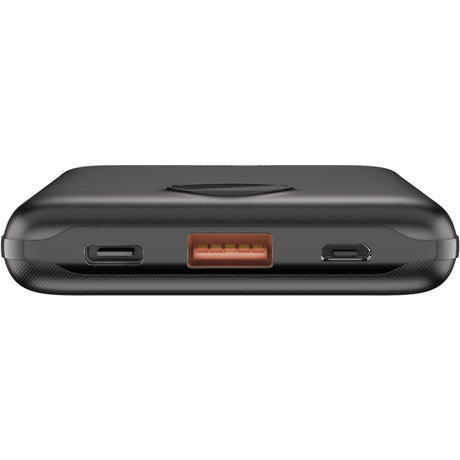 Kompaktowy power bank Goobay 10 000 mAh (czarny, 10 Ah, 1x USB-A, 1x USB-C, zasilanie, szybkie ładowanie)
