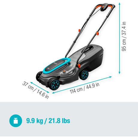 Kosiarka Gardena powermax 32 18v p4a solo akumulator bez akumulatora, bez ładowarki 18 v szerokość cięcia max. 320 mm
