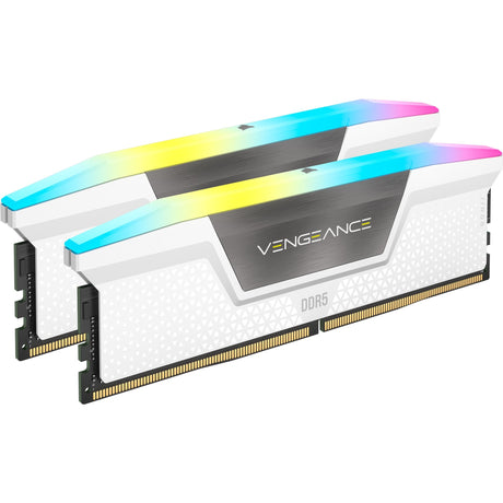 Corsair Vengeance RGB 32 GB DDR5-6000 (2x 16 GB) RAM (biały, cmh32gx5m2b6000c30w, xmp 3.0)