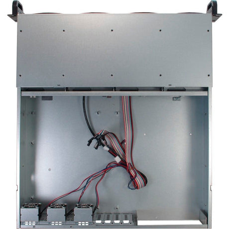 Obudowa rackowa Inter-tech ipc 2u-2404l sata (czarna | 2x usb-a)