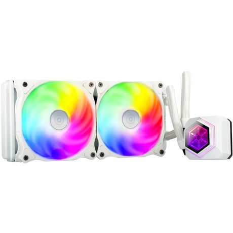 Chłodzenie wodne Silverstone sst-pf240w-argb-v2 (biały, w zestawie kontroler RGB)