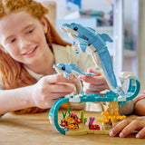 Lego® Creator Zwierzęta morskie 3 w 1: piękne delfiny - przebuduj na konika morskiego lub kraba - 31385