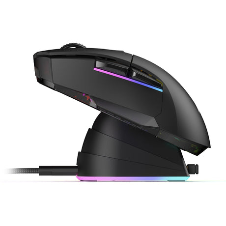 Mysz do gier Sharkoon Skiller sgm50w (czarna, 400 - 6400 dpi, diody rgb)