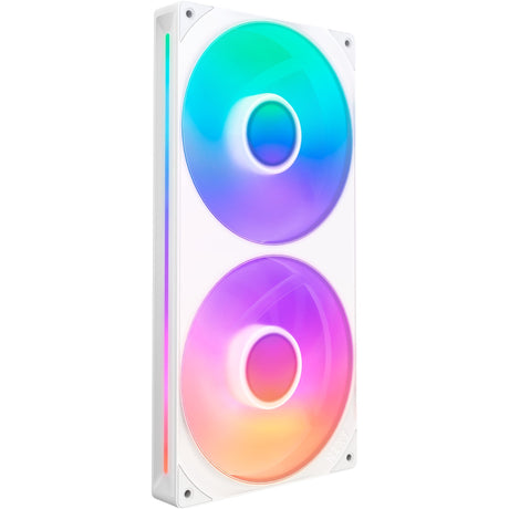 Wentylatory rdzeniowe Nzxt f280 rgb (białe, 2 sztuki, 280 x 140 x 26 mm)