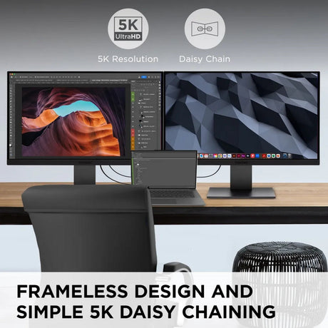 Monitor Viewsonic VP2788-5k zgodny z komputerami Mac 27 4k UHD (czarny, 2x Thunderbolt 4, 1x HDMI, 1x Displayport, USB-A, USB-C)