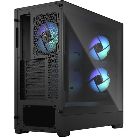 Obudowa midi tower pop air rgb o konstrukcji fraktalnej (czarna | 2x usb-a | rgb | szkło hartowane)