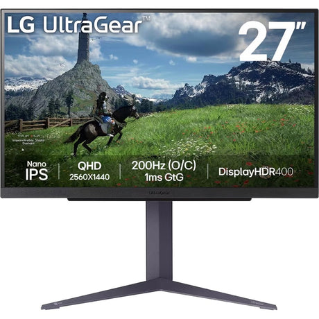 Monitor do gier LG Ultragear 27gs85q-b 27 (czarny, 2x HDMI, Display Port, 2x USB-A, USB-B, 200 Hz (OC))