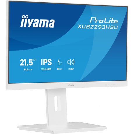 Monitor Iiyama prolite xub2293hsu-w7 21,5 (biały (matowy), HDMI, Display Port, 2x USB-A)