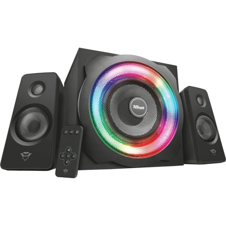 Trust GXT 629 Tytan Zestaw głośników 2.1 z podświetleniem RGB Głośnik do komputera (czarny)