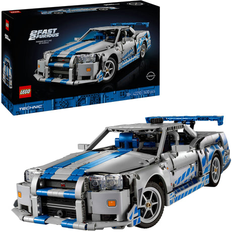 Lego® Technic 2 Szybki i wściekły Samochód Nissan Skyline GT-R (R34) - 42210