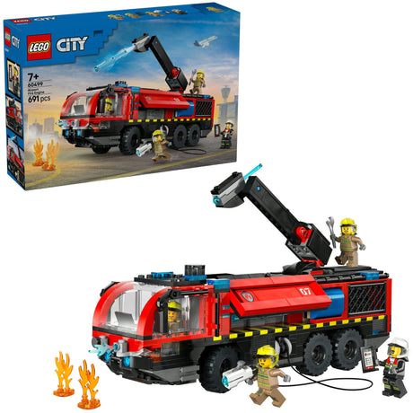 Lego City - zabawka konstrukcyjna wozu strażackiego na lotnisku (60499)