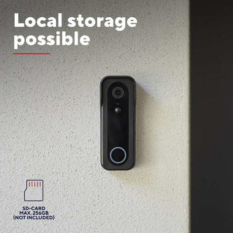 Kamera domofonowa Trust Doorcam-3000 Smart WiFi (czarna, 2,4 GHz WiFi)