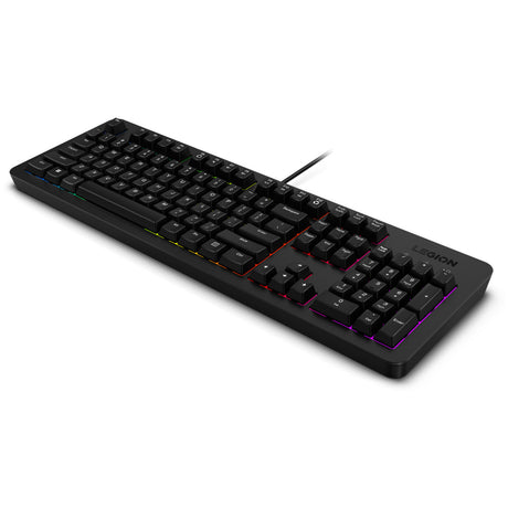 Klawiatura do gier Lenovo legion k310 rgb (czarna, układ us (qwerty), membrana, 100%, przełącznik membranowy, rgb, usb)
