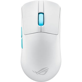 Mysz do gier Asus rog harpe ace aim lab Edition (biała, 100–36 000 dpi, USB 2.0, 2,4 GHz, Bluetooth, diody LED RGB)