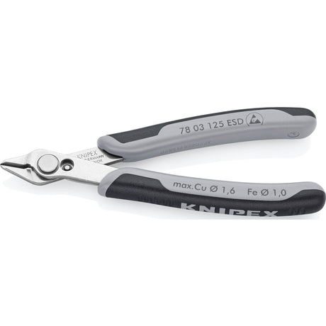 Knipex Electronic Super Knips ESD 78 13 125 Szczypce dla elektroników ESD (szare)