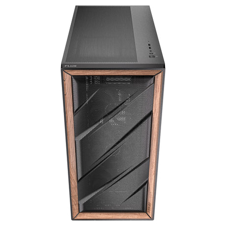 Obudowa Antec Flux Midi Tower (czarna | 2x USB-A | 1x USB-C | szkło hartowane)