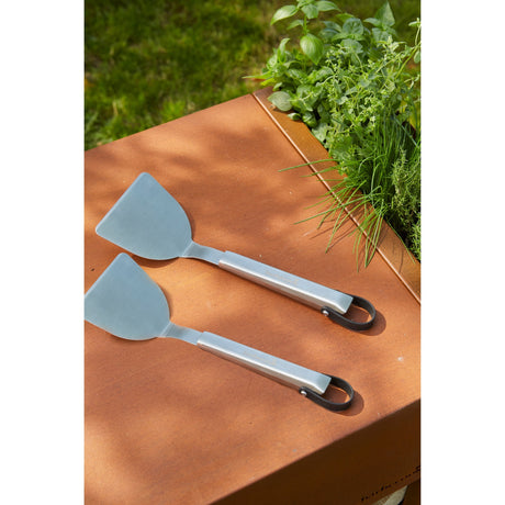 Zestaw grillowy premium szpatułek plancha wykonanych ze stali nierdzewnej 33cm