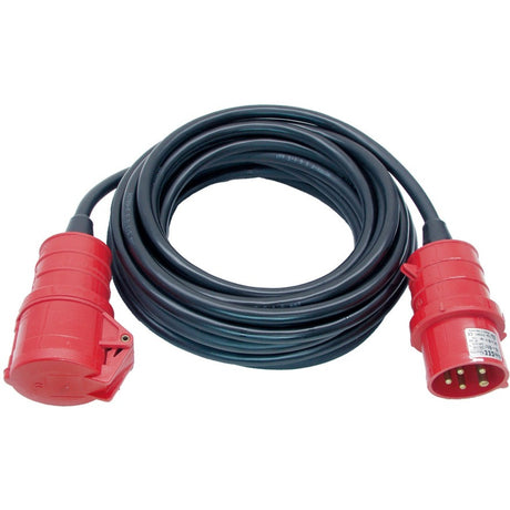 Przedłużacz Brennerstuhl cee ip44 (kabel 30 m, h07rn-f 5g1.5, 5-pinowy z wtyczką cee i złączem, do użytku na zewnątrz ip44, wyprodukowany w Niemczech) czarny