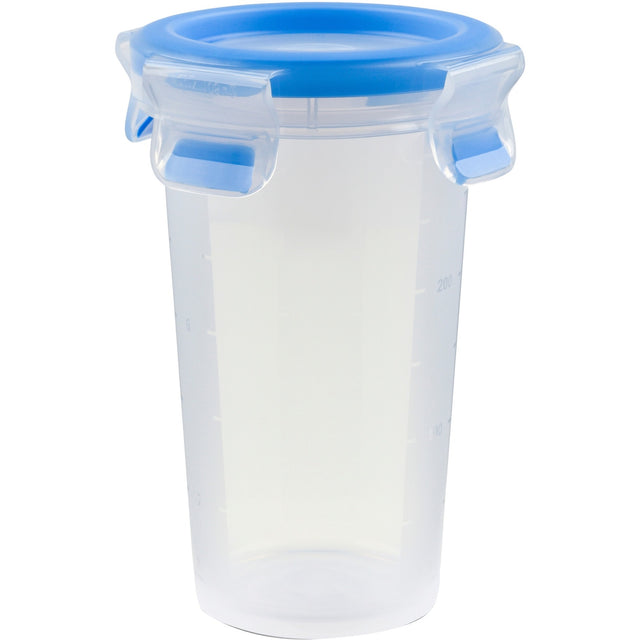 Pojemnik na żywność z klipsem Emsa kubek 0,35 l (przezroczysty niebieski, okrągły, ø 9,2 cm)