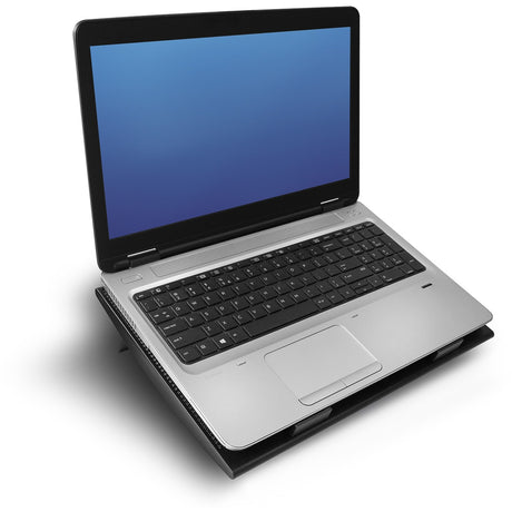 Podstawka pod laptop Act Connect, z wentylatorem, z regulacją wysokości w 2 pozycjach (czarny, 4-portowy koncentrator USB 2.0)
