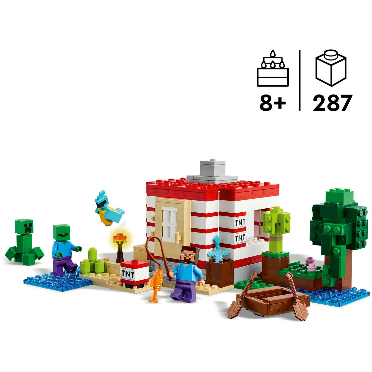 Lego® Minecraft® Dom w dżungli TNT, zestaw gier wideo – 21275
