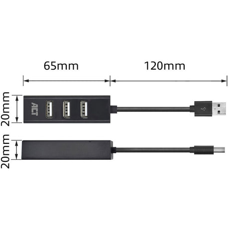 Koncentrator USB Act ac6205 czarny