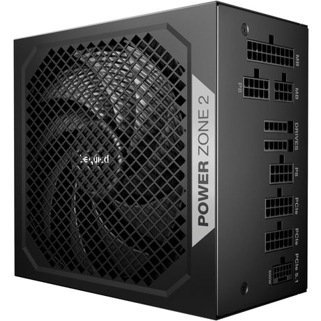Bądź cicho! modułowy zasilacz Power Zone 2 o mocy 850 W (czarny, 1x 12V-2x6, 3x pcie)
