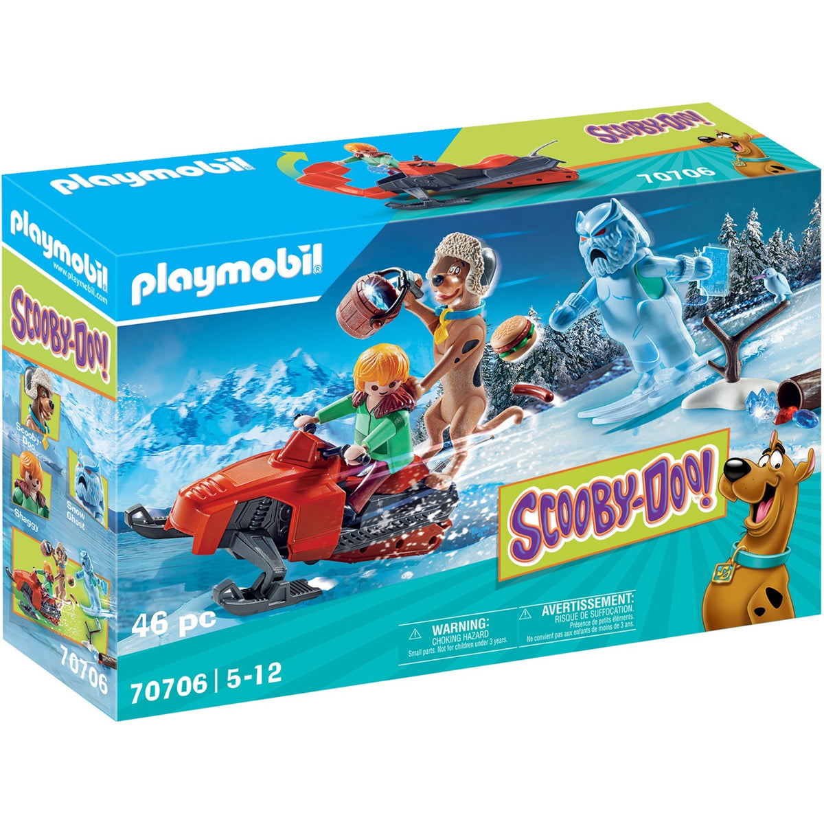 Playmobil Scooby Doo! - przygoda z zabawkami konstrukcyjnymi z duchami śniegu (70706)