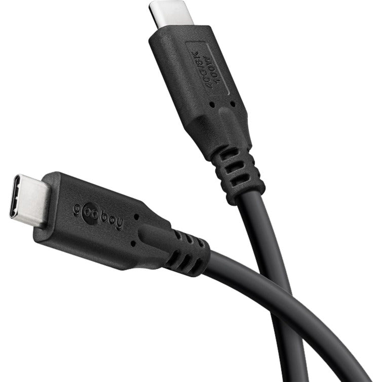 Kabel Goobay USB-C 4.0 > USB-C (czarny, 1,5 m)