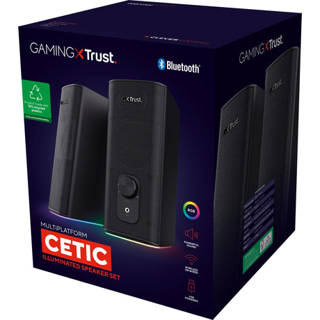 Głośnik komputerowy Trust GXT 612 Cetic (czarny, Bluetooth, RGB)