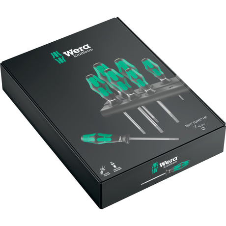 Zestaw wkrętaków Torx HF Wera 367 7 Kraftform Plus + stojak (czarno-zielony, 7 szt.)