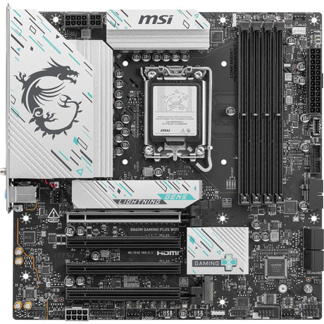 Płyta główna MSI B860M Gaming Plus WiFi Socket 1851 (RAID, 5 GB-LAN, WiFi 7, BT, dźwięk, µATX)