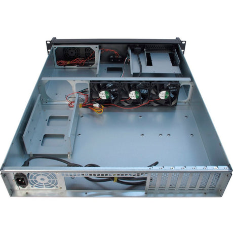 Obudowa rack Inter-tech 2u-2098-sl (czarna | 2x USB-A)