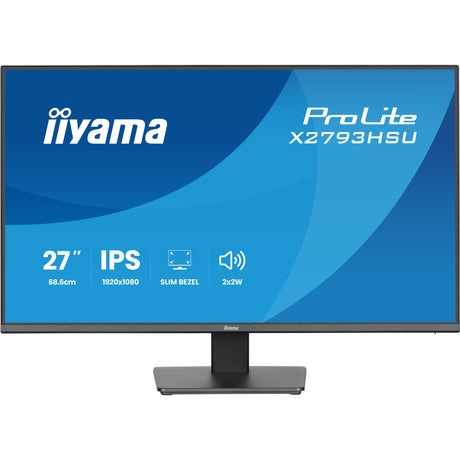 Monitor Iiyama prolite x2793hsu-b1 27 (czarny (matowy), 120 Hz, HDMI, Display Port, USB, audio)
