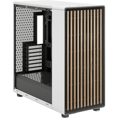 Fractal Design North XL RC Chalk White TG Clear Obudowa Midi Tower (biały kolor drewna | 2x USB-A | 1x USB-C | szkło hartowane)