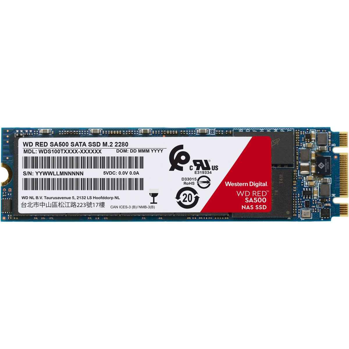 Wd czerwony, 2 TB SSD (S200T1R0B, M.2 2280)