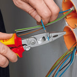 Szczypce instalacyjne Knipex 13 96 200 t (czerwony żółty)